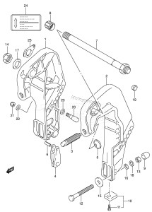 DF25Q From 02501F-510001 ()  2005 drawing CLAMP BRACKET