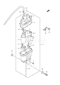 Outboard DF 70A drawing Fuel Vapor Separator