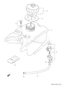 DT2.2 From 00221-351001 ()  1993 drawing FUEL TANK