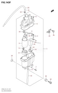 DF90A From 09003F-310001 (E01 E40)  2013 drawing FUEL VAPOR SEPARATOR (DF80A:E40)