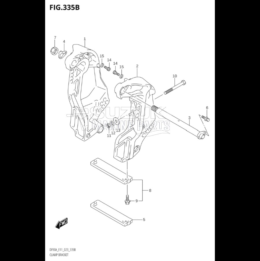 CLAMP BRACKET (SEE NOTE)