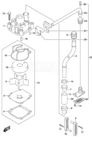 DF 115A drawing Water Pump