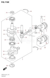 DT40 From 04005-610001 ()  2016 drawing CRANKSHAFT (DT40WK:P40)