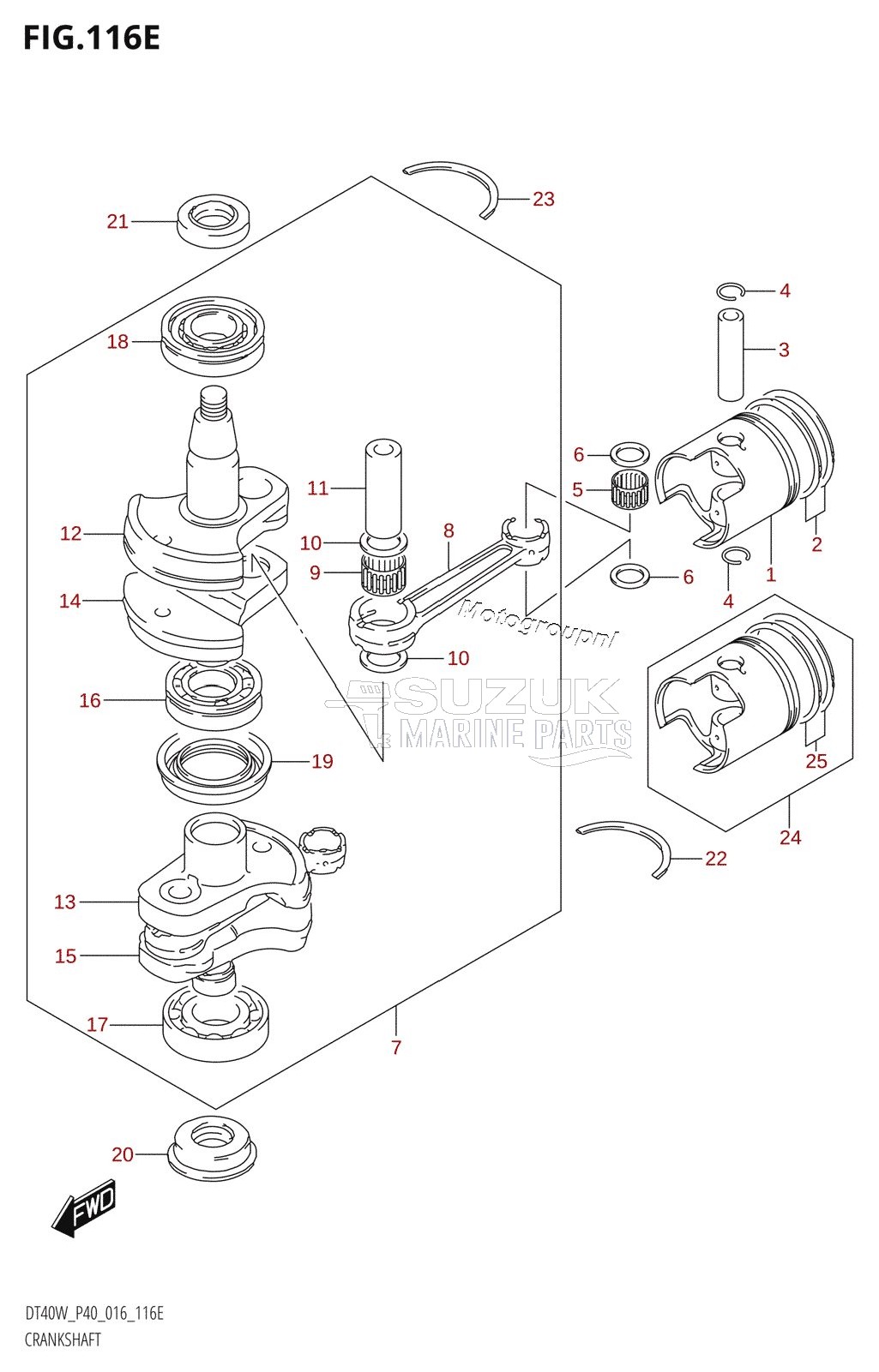 CRANKSHAFT (DT40WK:P40)