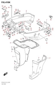 DF200 From 20002F-510001 (E01 E40)  2005 drawing SIDE COVER (DF250T:E40:(X-TRANSOM,XX-TRANSOM))