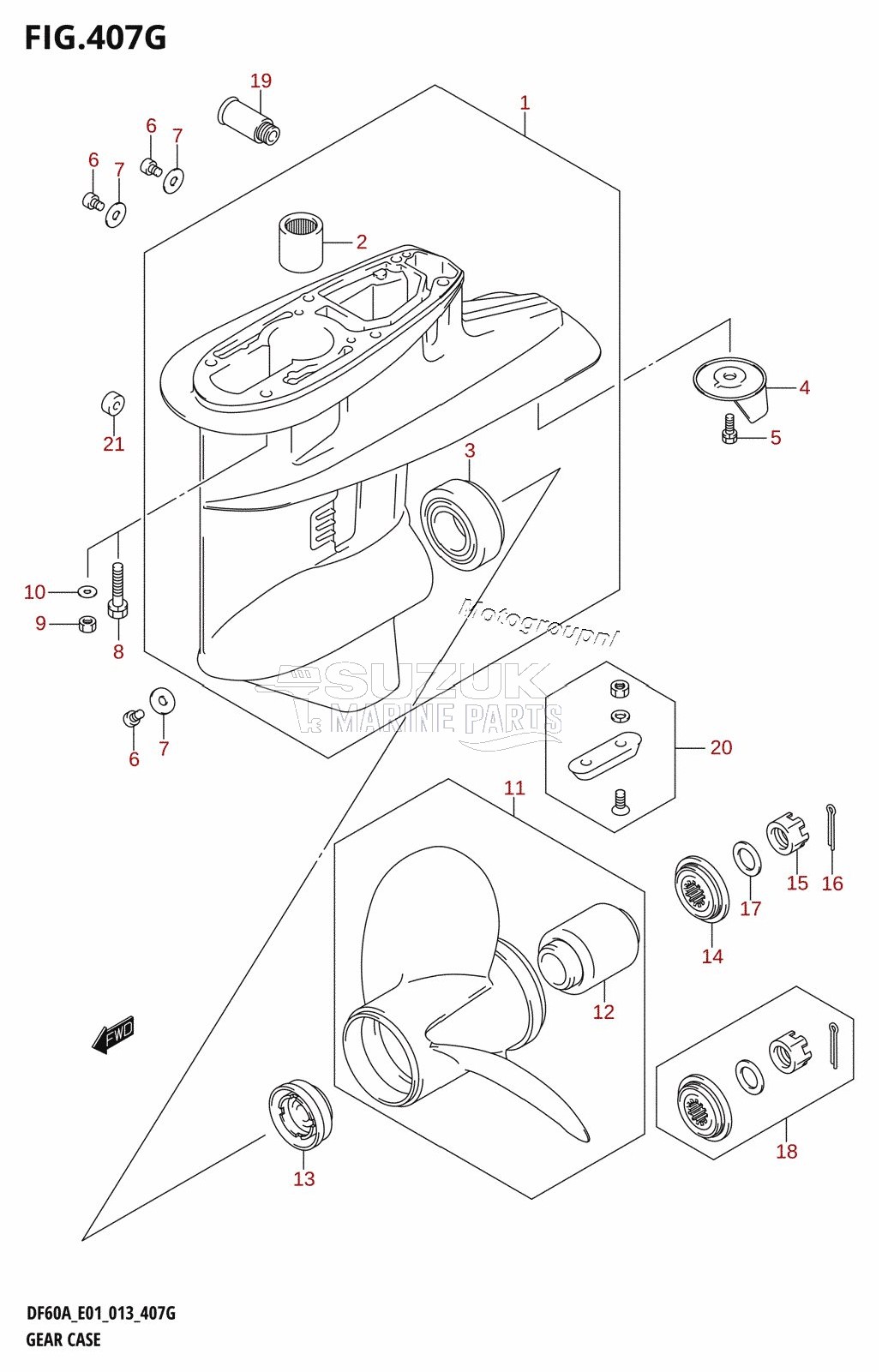 GEAR CASE (DF60A:E01)