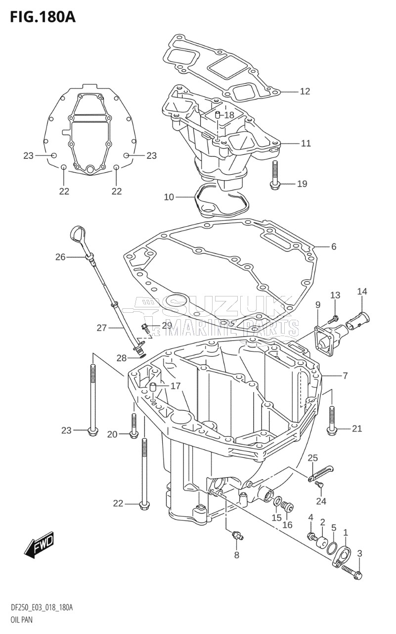 OIL PAN (DF200T,DF200Z,DF225T,DF225Z,DF250T,DF250Z)