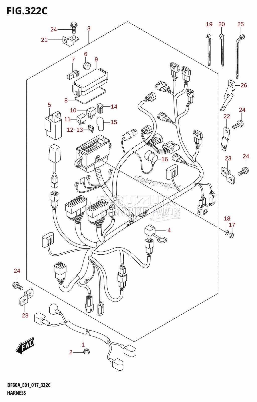 HARNESS (DF40ATH:E01)