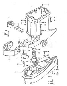 Outboard DT 140 drawing Drive Shaft Housing