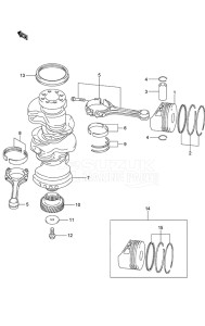 Outboard DF 250 drawing Crankshaft