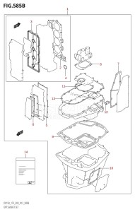 DF175T From 17502F-210001 (E03)  2012 drawing OPT:GASKET SET (DF150Z:E03)