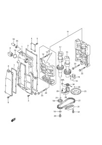 Outboard DF 150 drawing Balancer