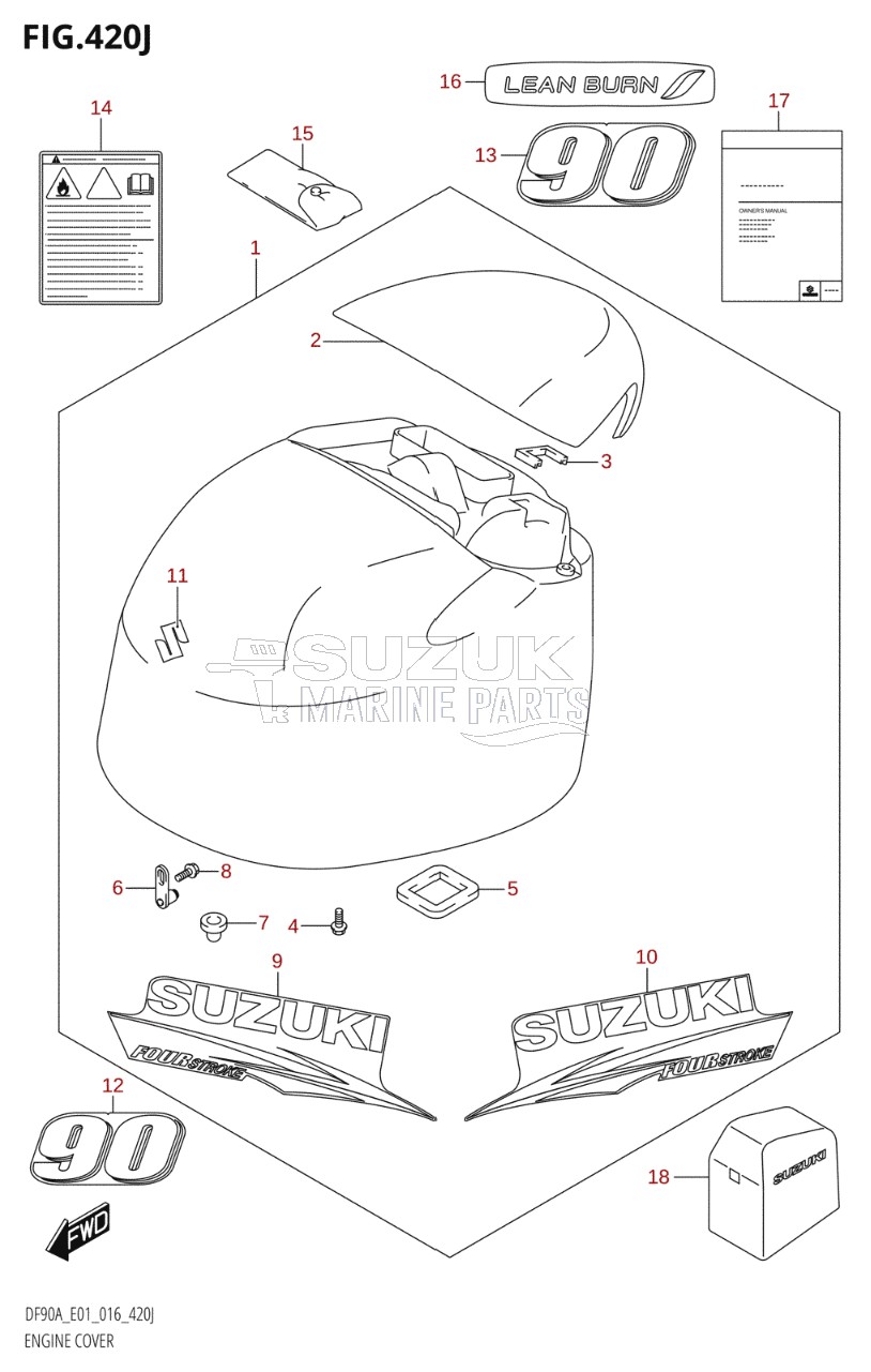 ENGINE COVER (DF90ATH:E01)