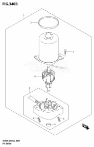 DF300B From 30003F-340001 (E11)  2023 drawing PTT MOTOR (DF350AMD,DF300BMD)