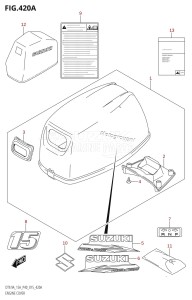 DT9.9A From 00996-510001 (P36 P40)  2015 drawing ENGINE COVER (DT9.9A:P40)