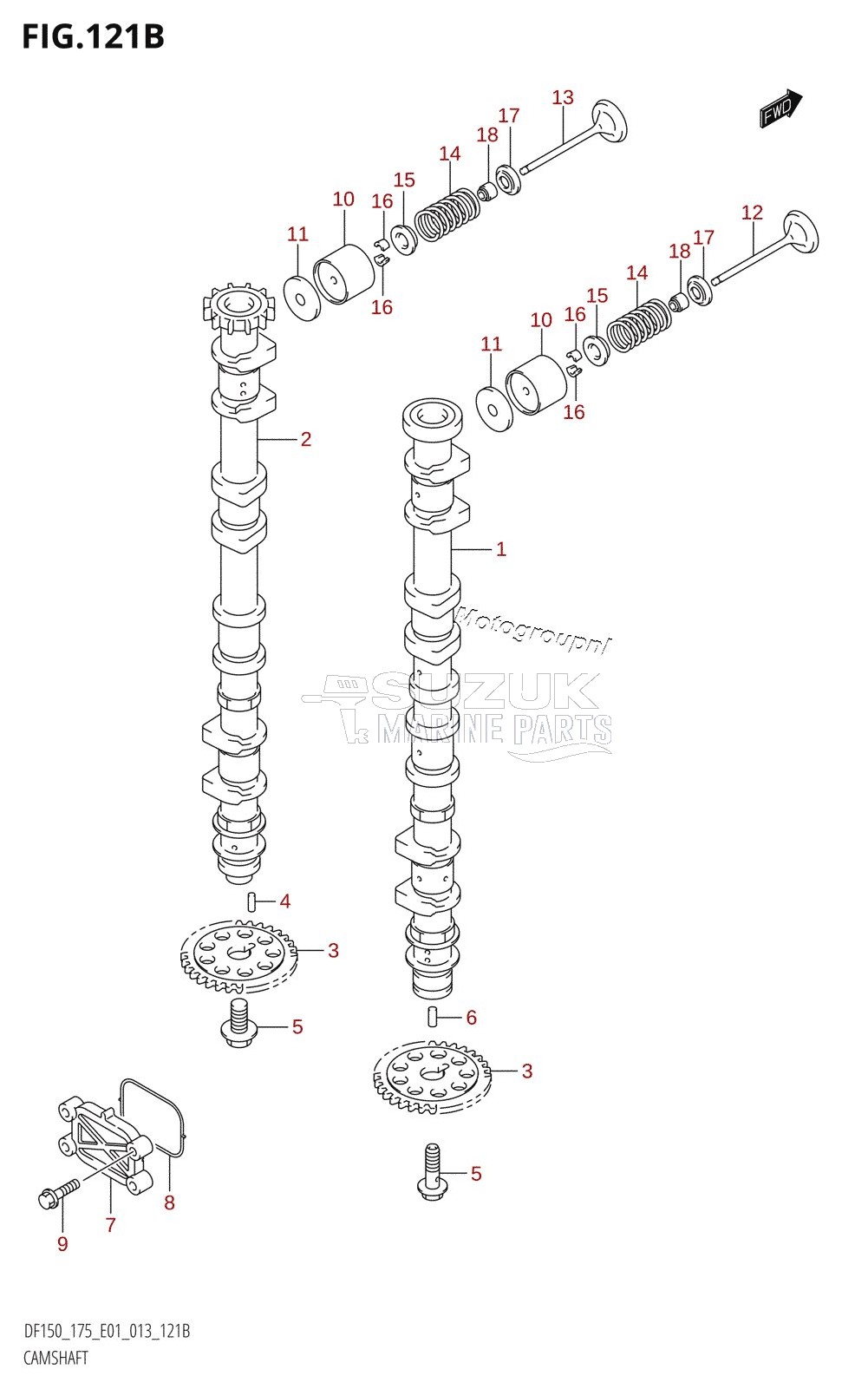 CAMSHAFT (DF150T:E40)