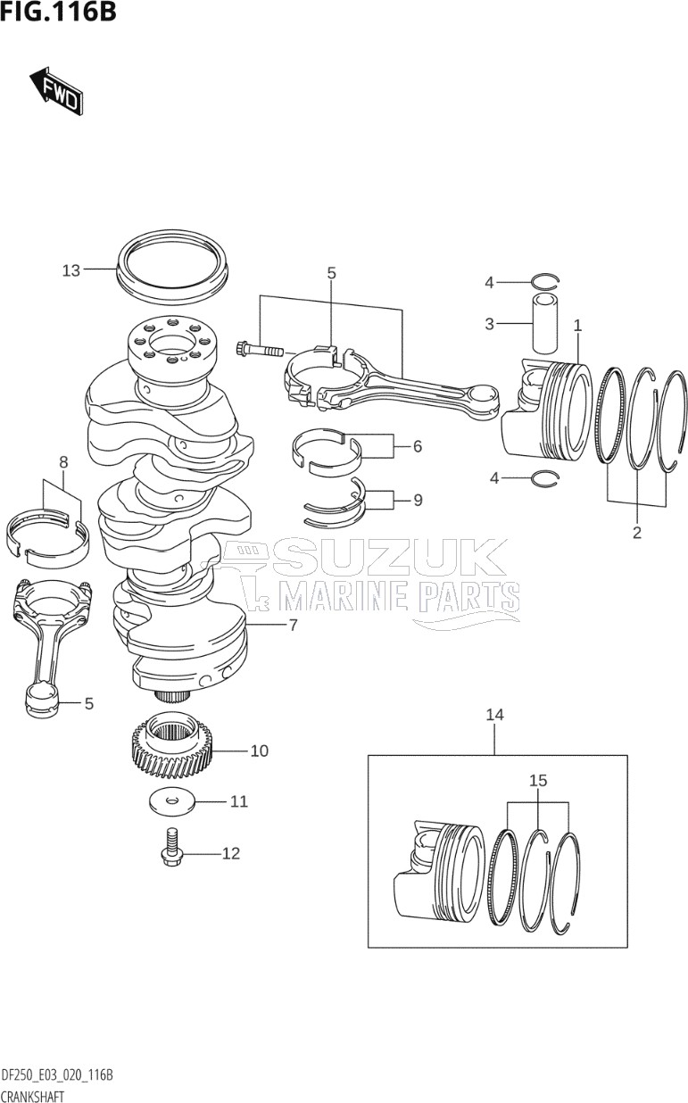 CRANKSHAFT (DF250ST)