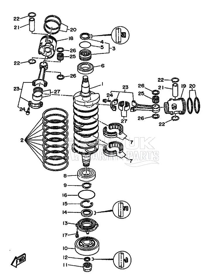 CRANKSHAFT--PISTON