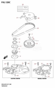 DF8A From 00801F-710001 (P01)  2017 drawing TIMING BELT (DF9.9A:P01)