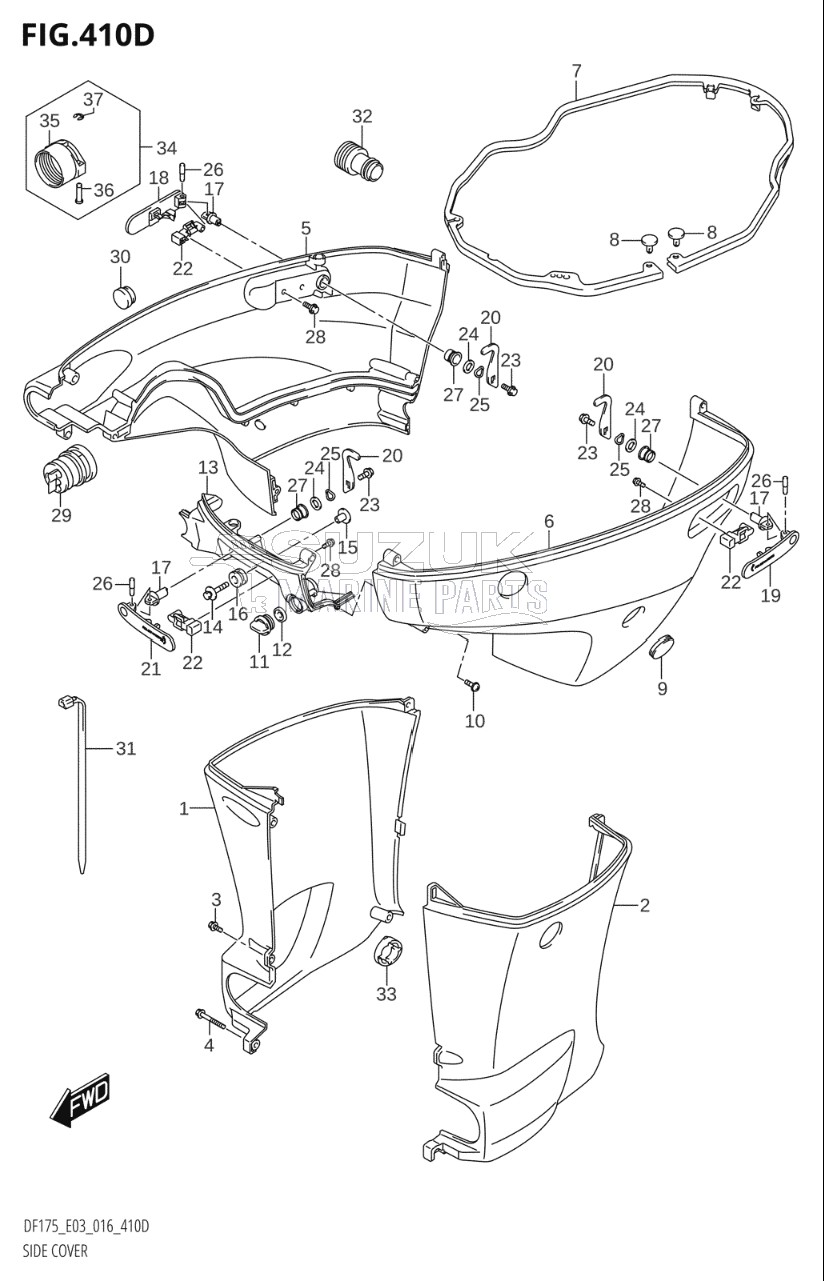 SIDE COVER (DF150ZG:E03)