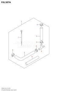 05003F-510001 (2005) 50hp E03-USA (DF50A) DF50A drawing OPT:WATER PRESSURE GAUGE SUB KIT