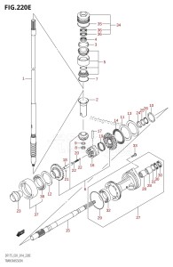 DF150 From 15002F-410001 (E01 E40)  2014 drawing TRANSMISSION (DF150Z:E01)