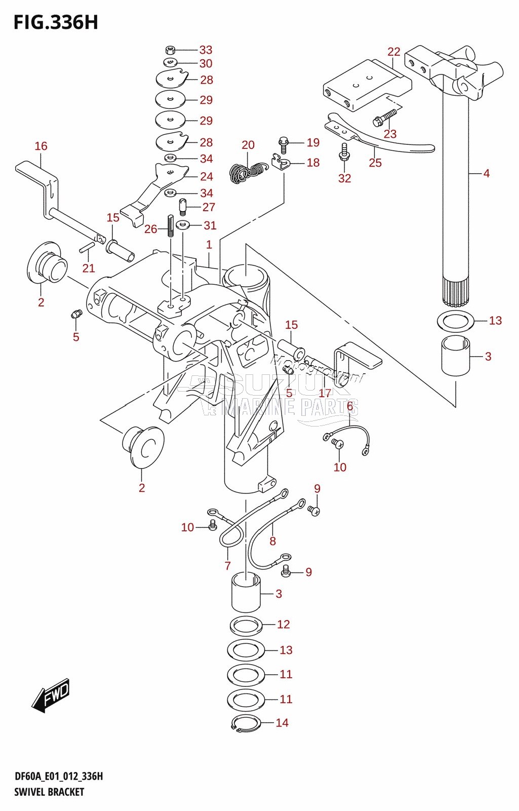 SWIVEL BRACKET (DF60AQH:E01)