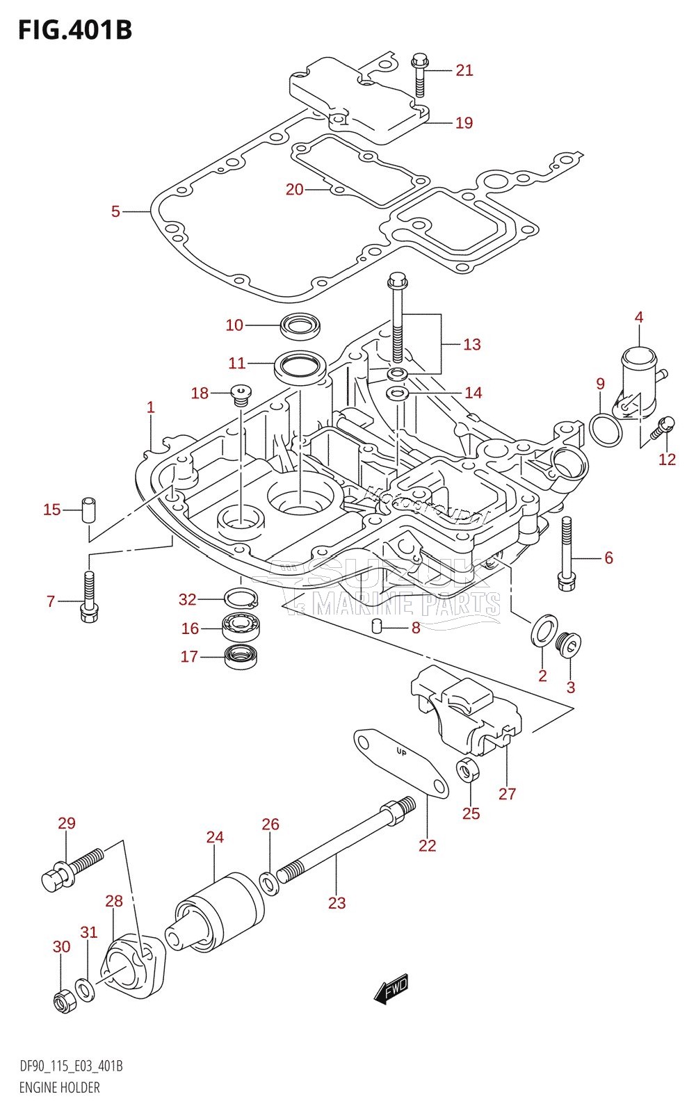 ENGINE HOLDER (K6,K7,K8,K9,K10,011)