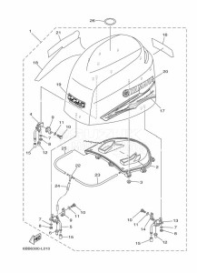 F225CETL drawing FAIRING-UPPER