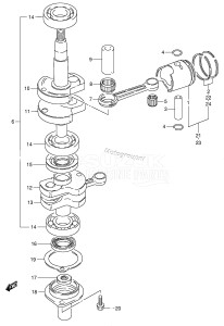 DT6 From 00601-151001 ()  2001 drawing CRANKSHAFT