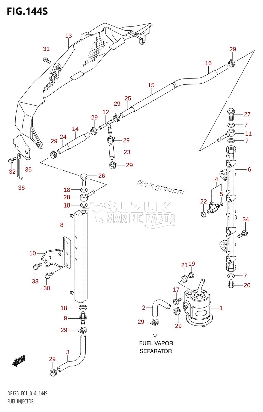 FUEL INJECTOR (DF175ZG:E40)