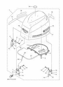 FL225BETX drawing FAIRING-UPPER