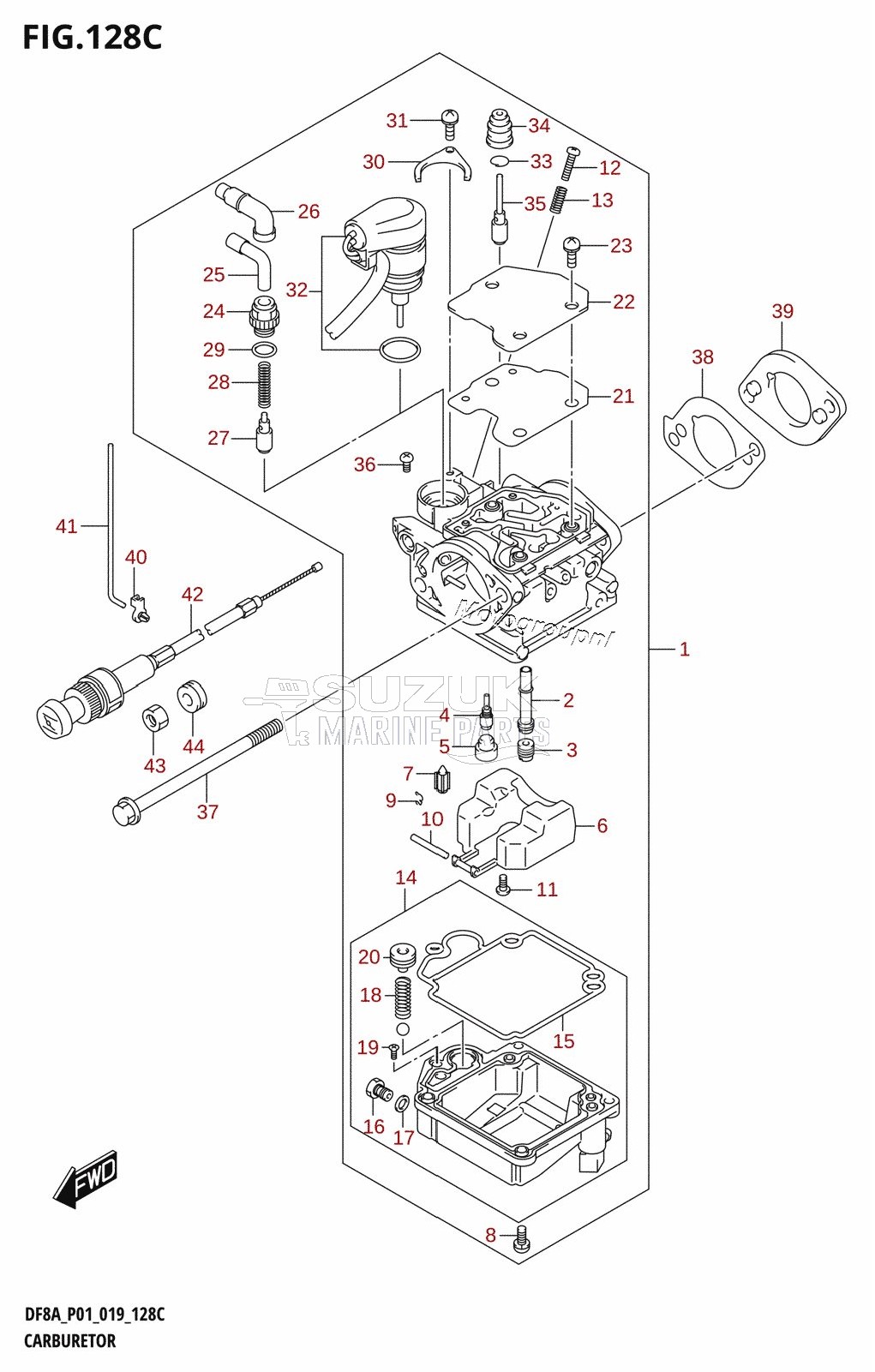 CARBURETOR (DF9.9A)