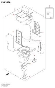 DF80A From 08002F-310001 (E40)  2013 drawing OPT:GASKET SET (DF70A:E01)