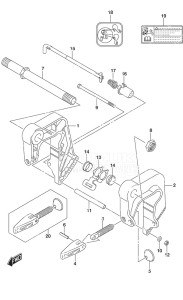 DF 9.9A drawing Clamp Bracket w/Remote Control