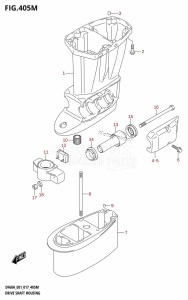 DF40A From 04004F-710001 (E34-Italy)  2017 drawing DRIVE SHAFT HOUSING (DF60ATH:E40)