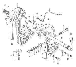 DT85TC From 8501-231001 ()  1993 drawing CLAMP BRACKET