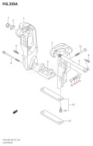 09002F-980001 (2009) 90hp E01-Gen. Export 1 (DF90ATK9) DF90A drawing CLAMP BRACKET (K9,K10)