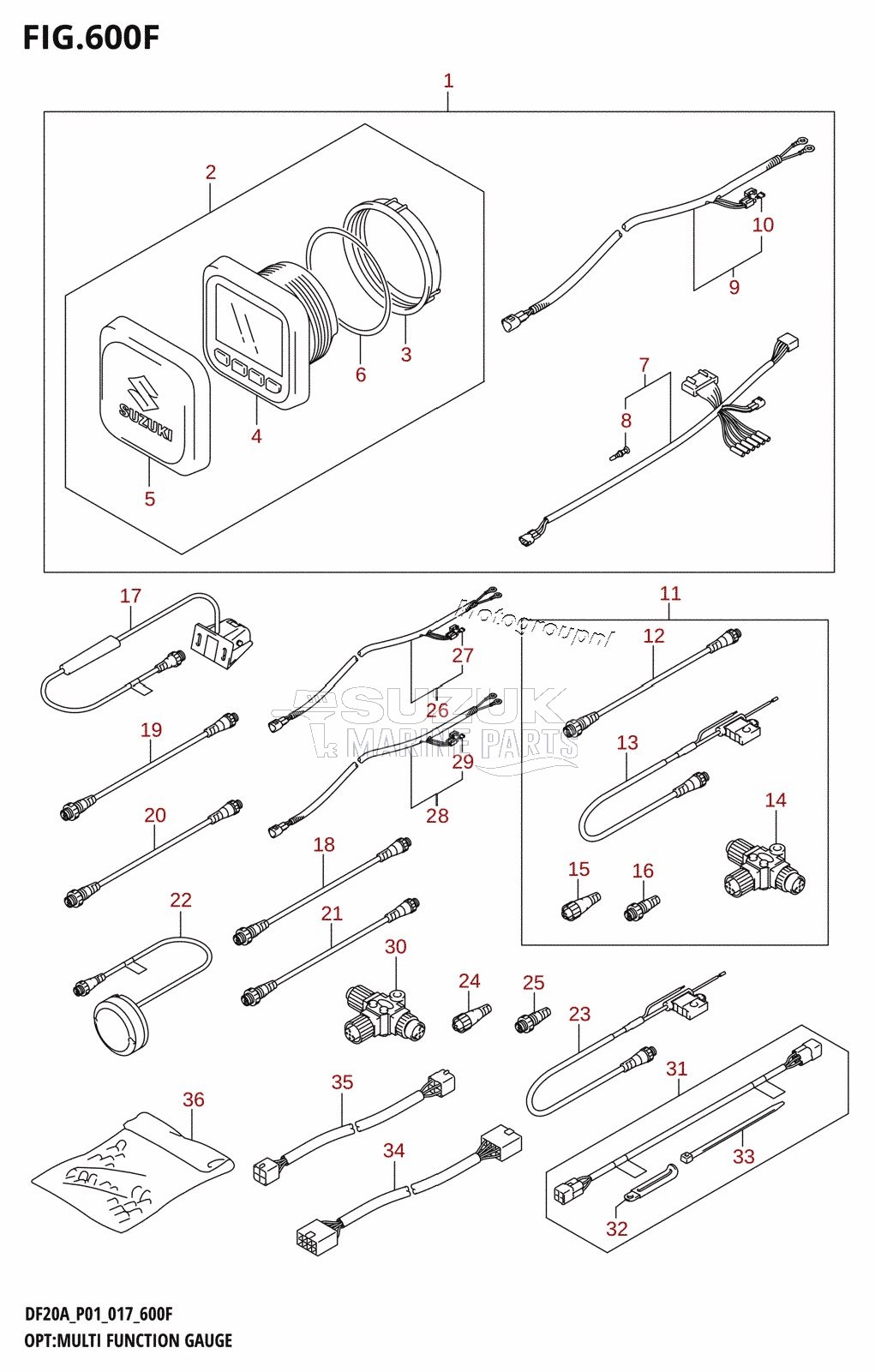 OPT:MULTI FUNCTION GAUGE (DF20AT:P01)