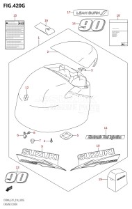 DF80A From 08002F-410001 (E01 E40)  2014 drawing ENGINE COVER (DF90A:E01)