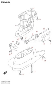 05003F-040001 (2020) 50hp E01-Gen. Export 1 (DF50A  DF50ATH) DF50A drawing DRIVE SHAFT HOUSING (DF60AVTH:E40)