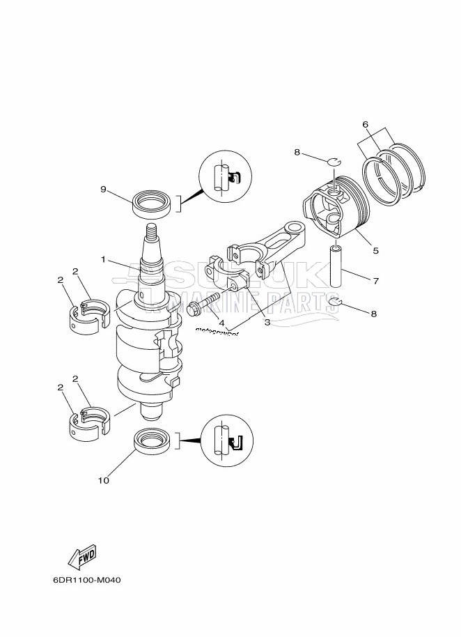 CRANKSHAFT--PISTON