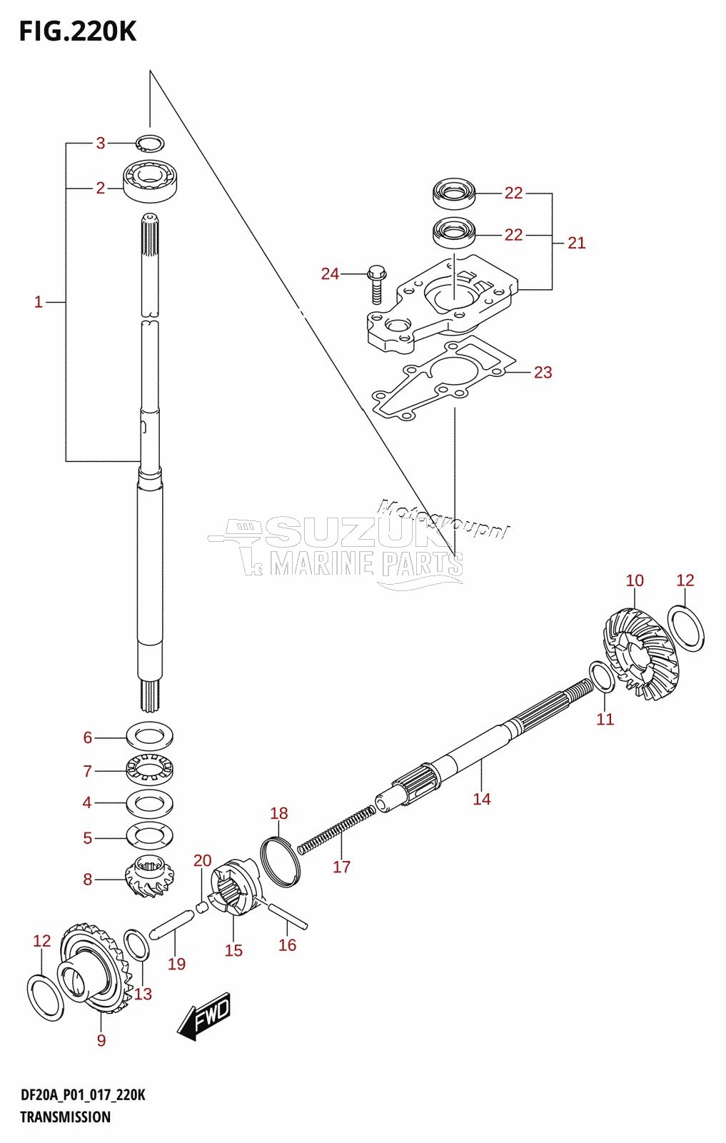 TRANSMISSION (DF20AR:P01)