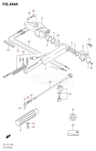 DF25 From 02503F-110001 (E03)  2011 drawing TILLER HANDLE