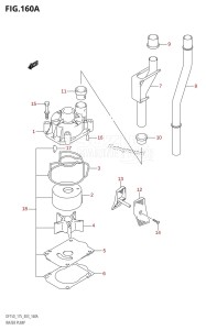 DF150 From 15002F-110001 (E03)  2011 drawing WATER PUMP