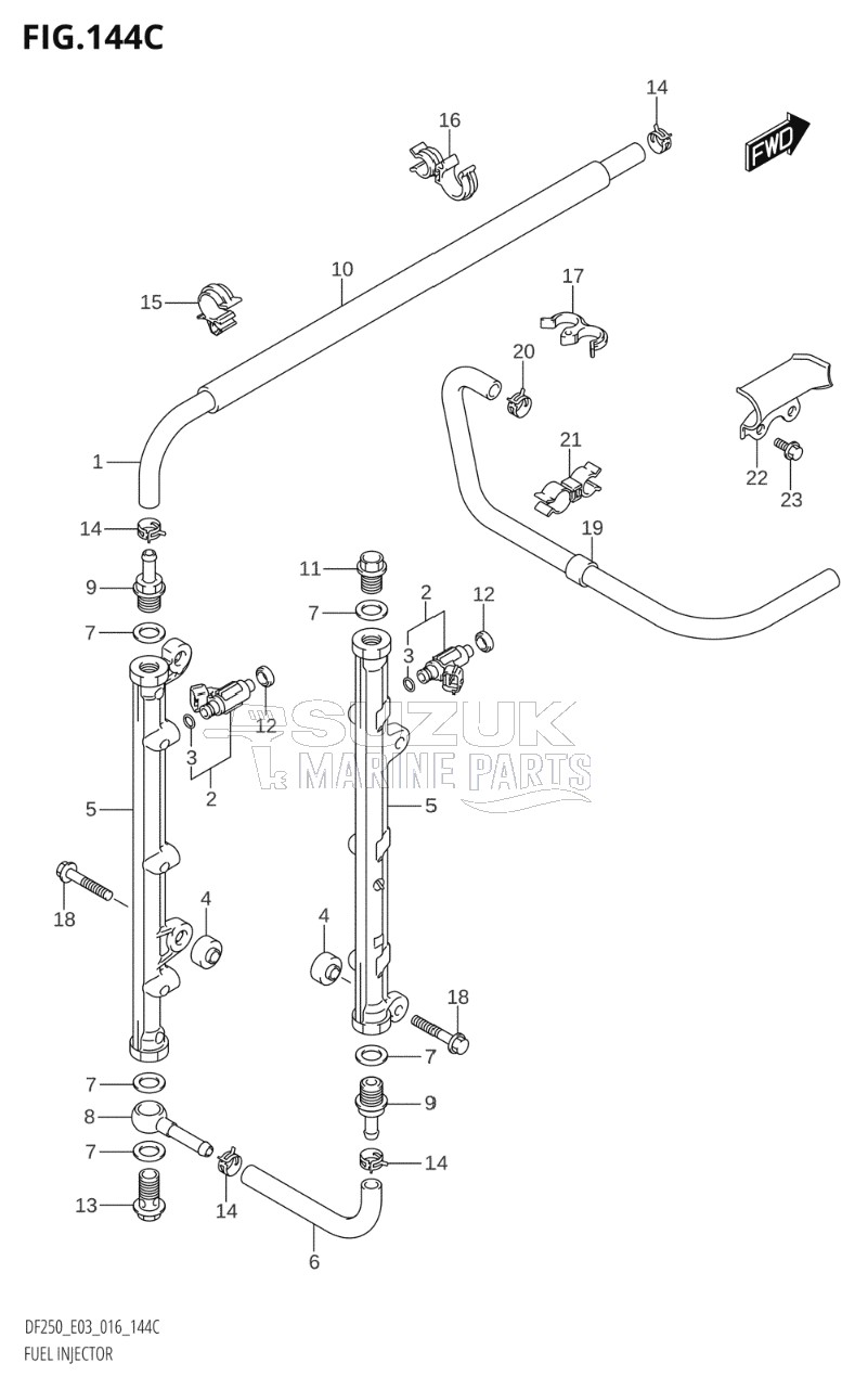 FUEL INJECTOR (DF225T:E03)