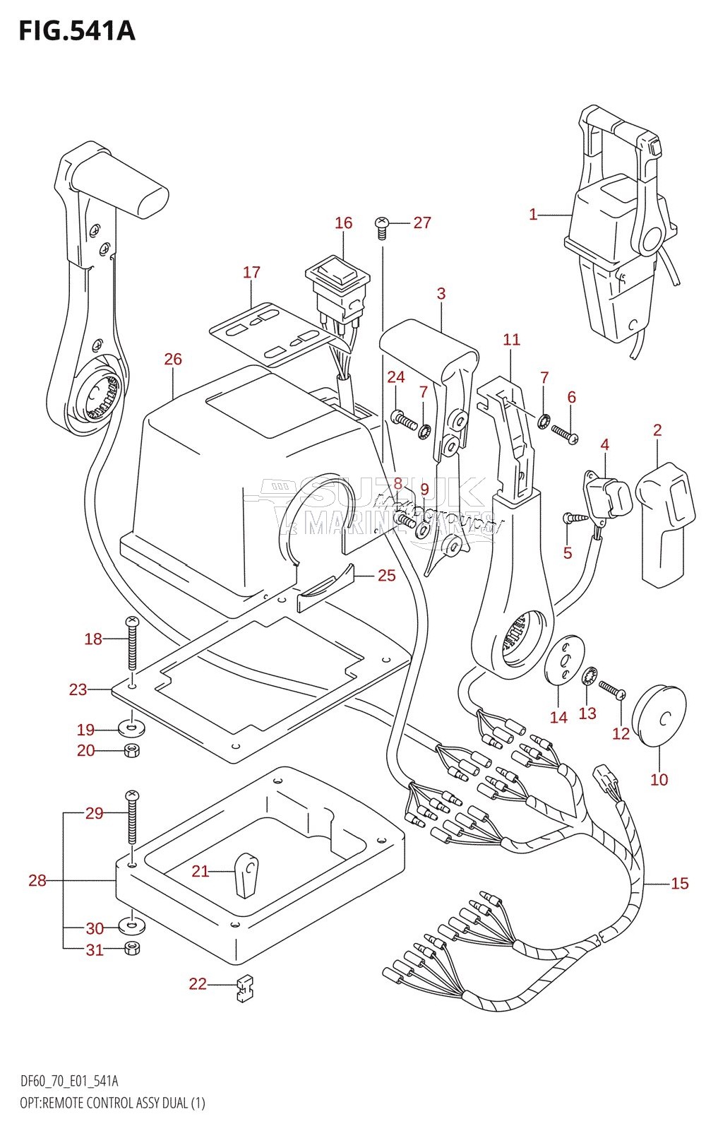 OPT:REMOTE CONTROL ASSY DUAL (1) (K5,K6,K7,K8,K9)