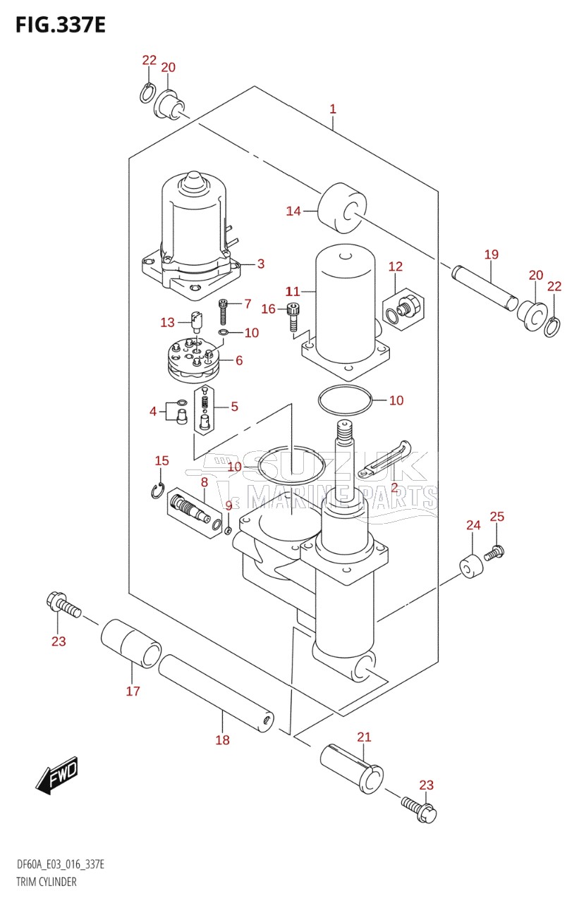 TRIM CYLINDER (DF60AVT:E03)