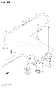 15002Z-210001 (2012) 150hp E01 E40-Gen. Export 1 - Costa Rica (DF150Z) DF150Z drawing FUEL PUMP (DF175T:E40)