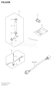 DF175ZG From 17502Z-610001 (E01 E40)  2016 drawing OPT:HARNESS (1) (DF175ZG:E01)